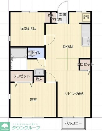 ヴェルドミール南柏B棟の物件間取画像